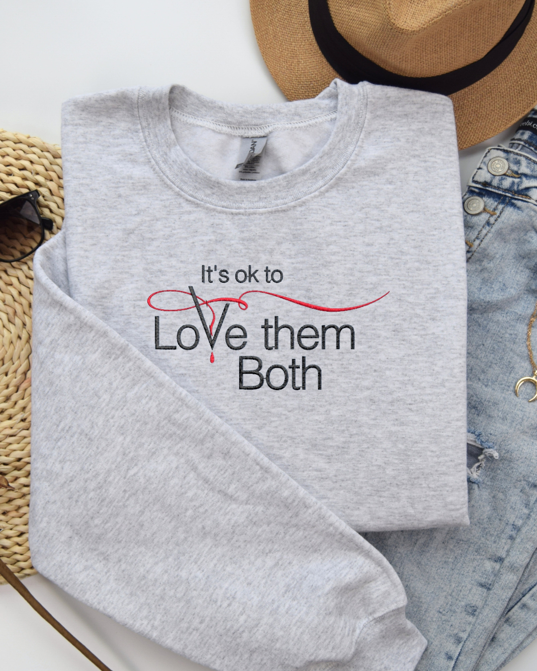 It's ok to Love them Both Crewneck