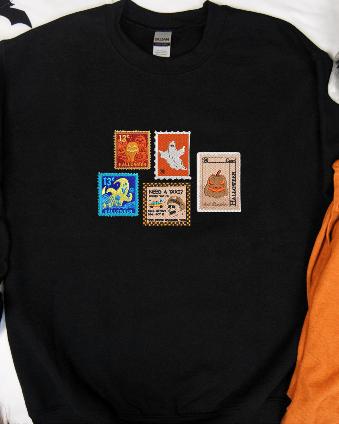 Halloween Stamps Crewneck