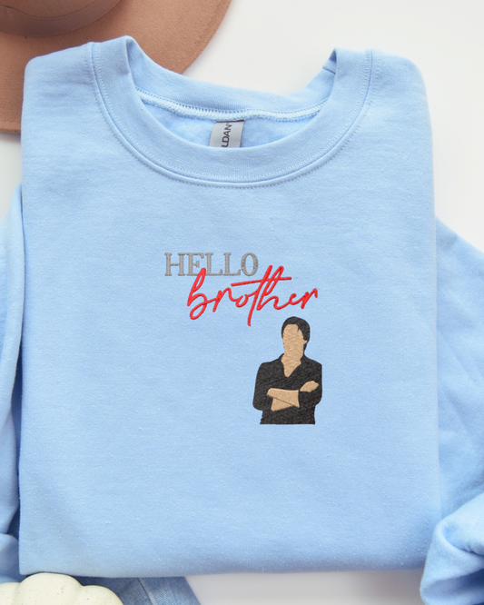 Hello Brother- Damon Crewneck