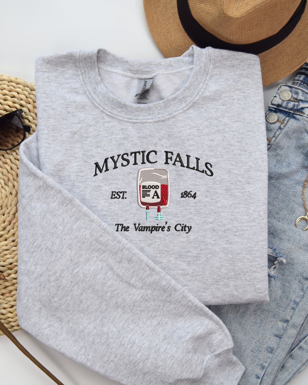 Mystic Falls Blood Bag Crewneck